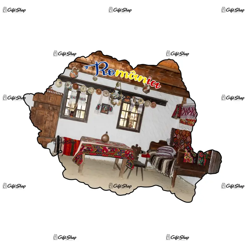 Mgs019-magnet frigider-harta romania ,casataraneasca